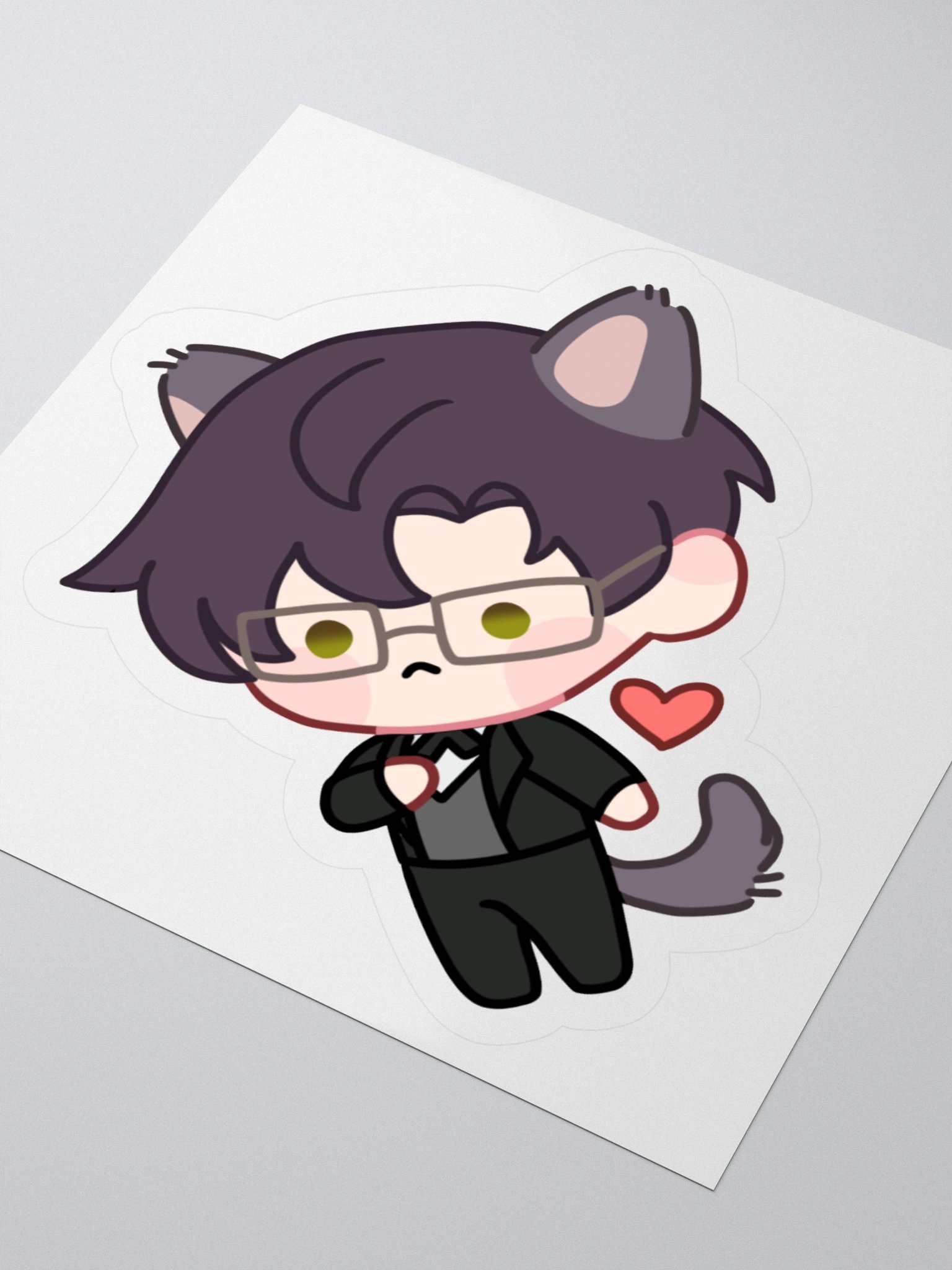 Zayne Suit Cat Chibi Sticker product image (9)