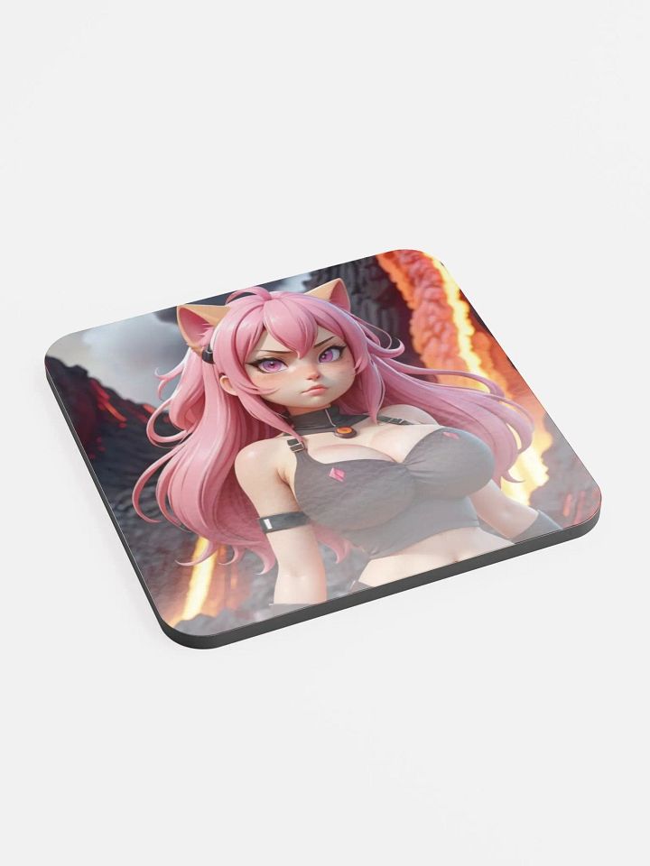 Fiery Feline Cork Coaster product image (2)