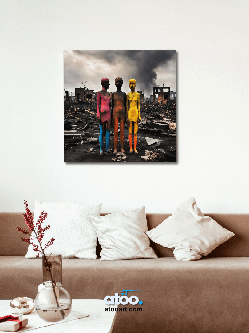 Elegy to Humanity - 10 | Canvas Art Painting product image (7)
