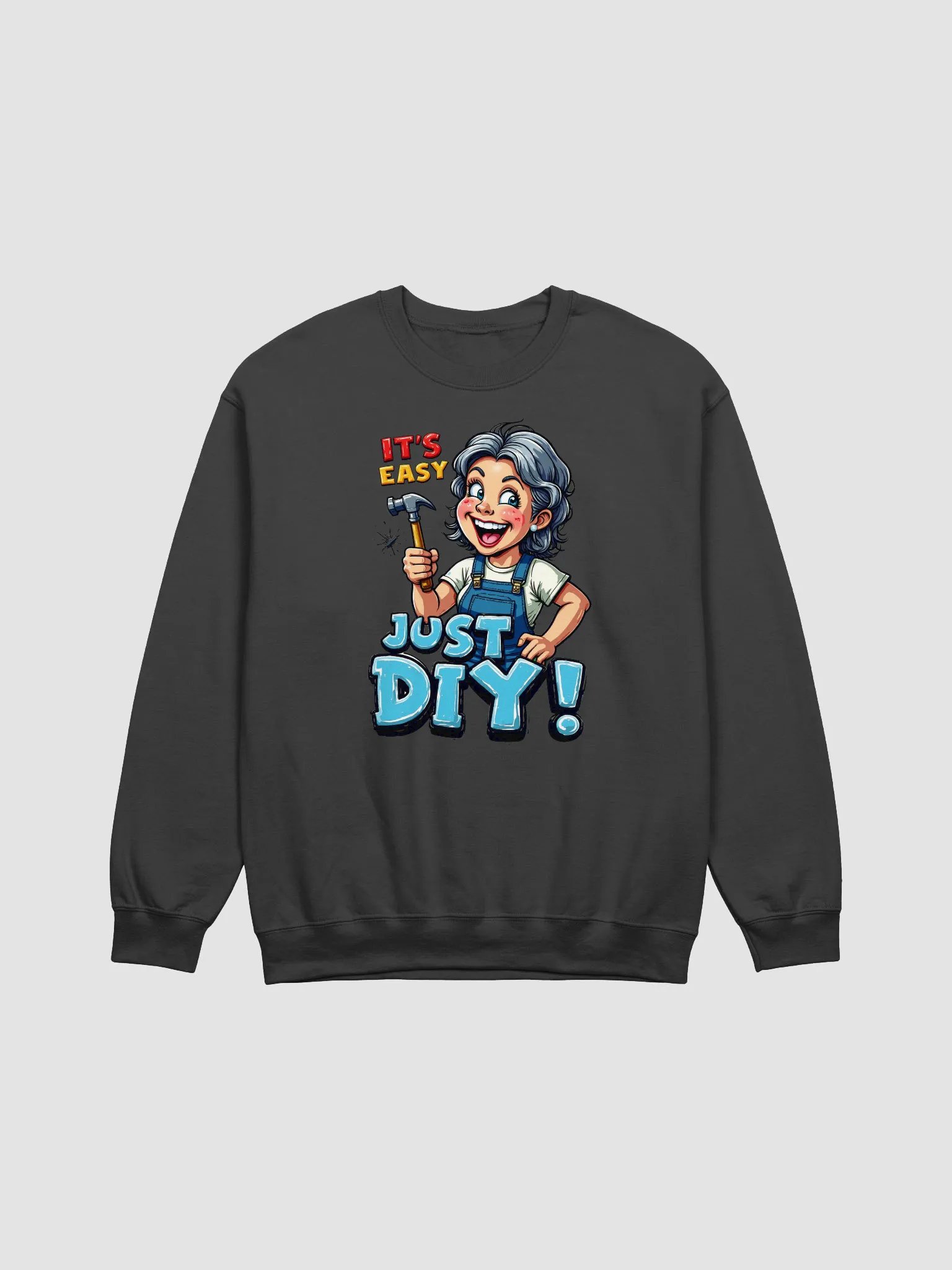 DIY Enthusiast Smiley Crewneck Sweatshirt product image (7)