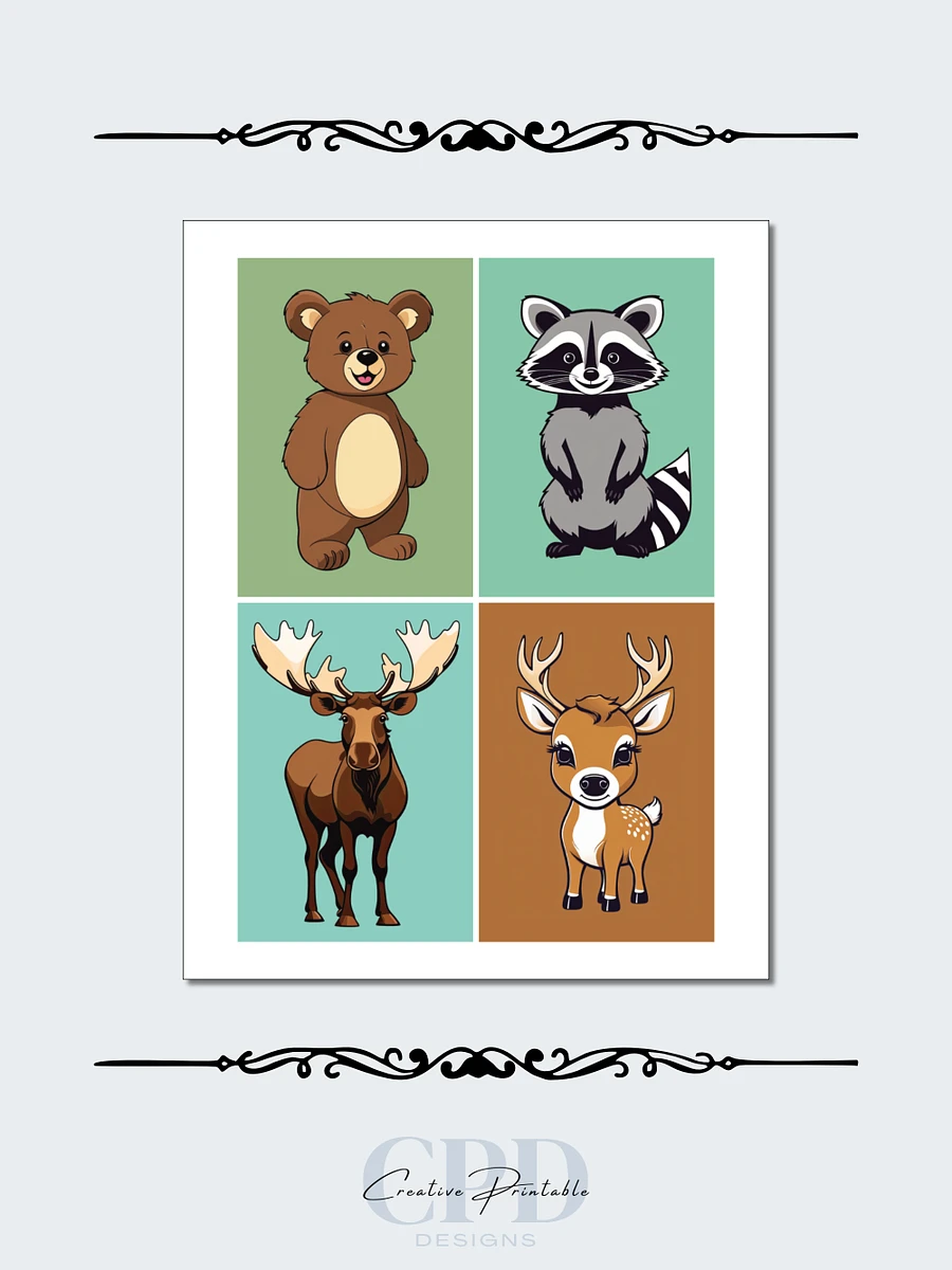Printable Memory Card Game - Woodland Animals product image (3)