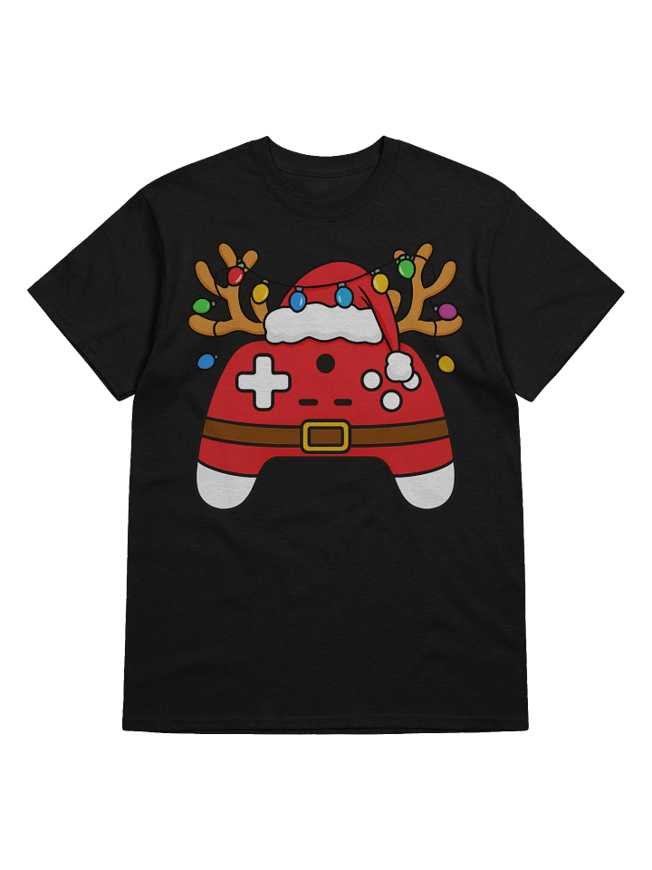 Gaming Controller Reindeer Lights T-Shirt | Funny Christmas Shirts product image (1)