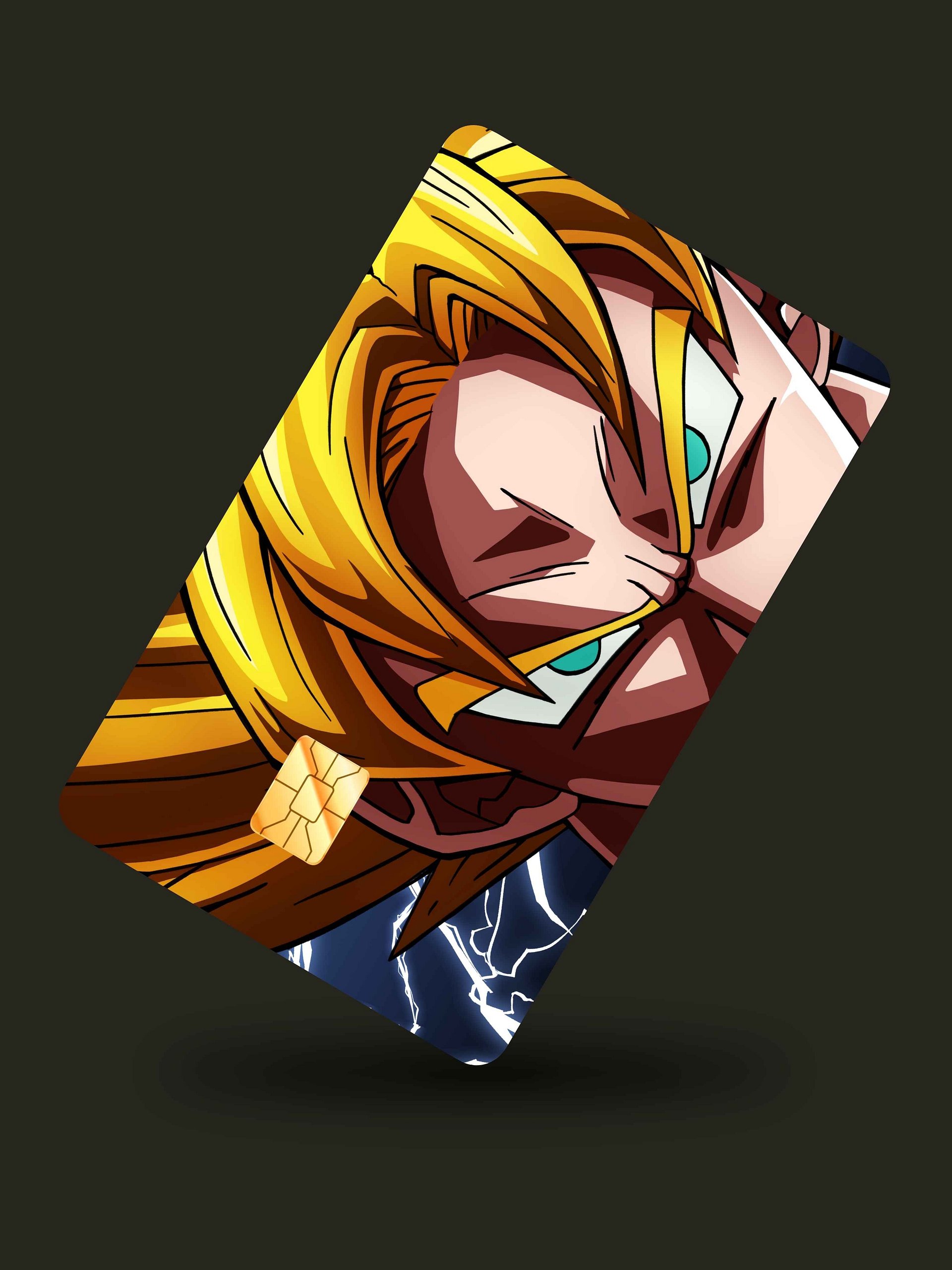 Peeking Goku Card Skin (Holographic) product image (1)