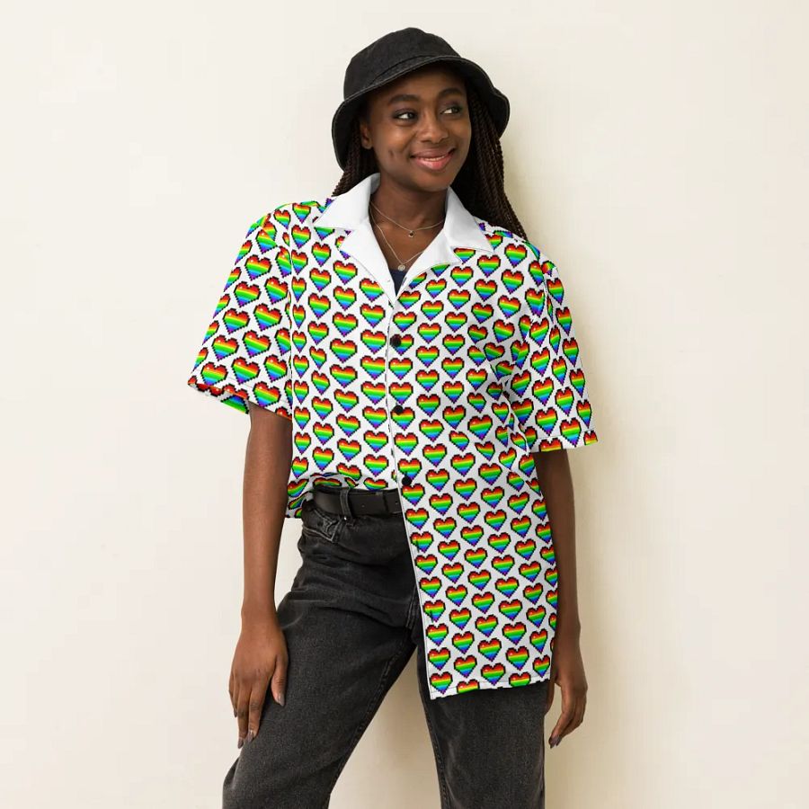 Hawaiian Shirt - Hearts product image (6)
