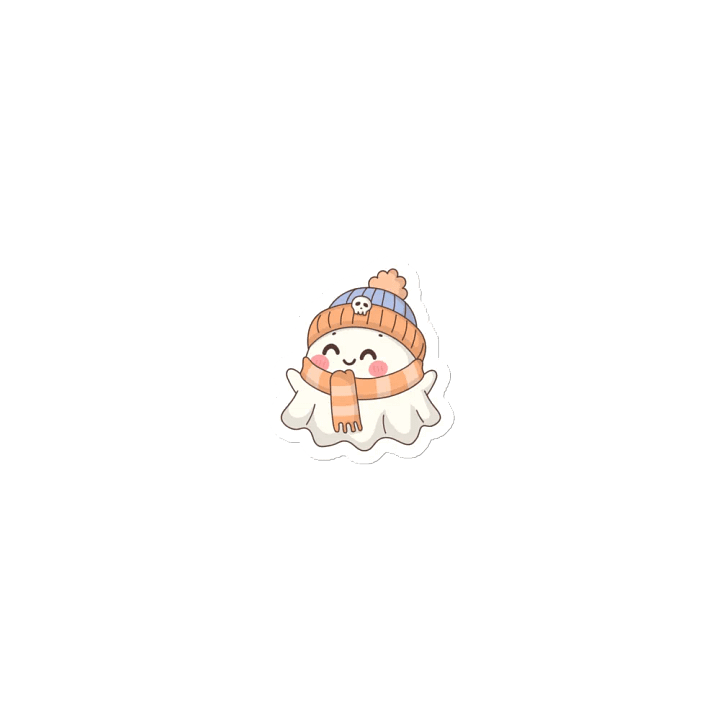 Spooky Ghost Beanie Magnet product image (2)