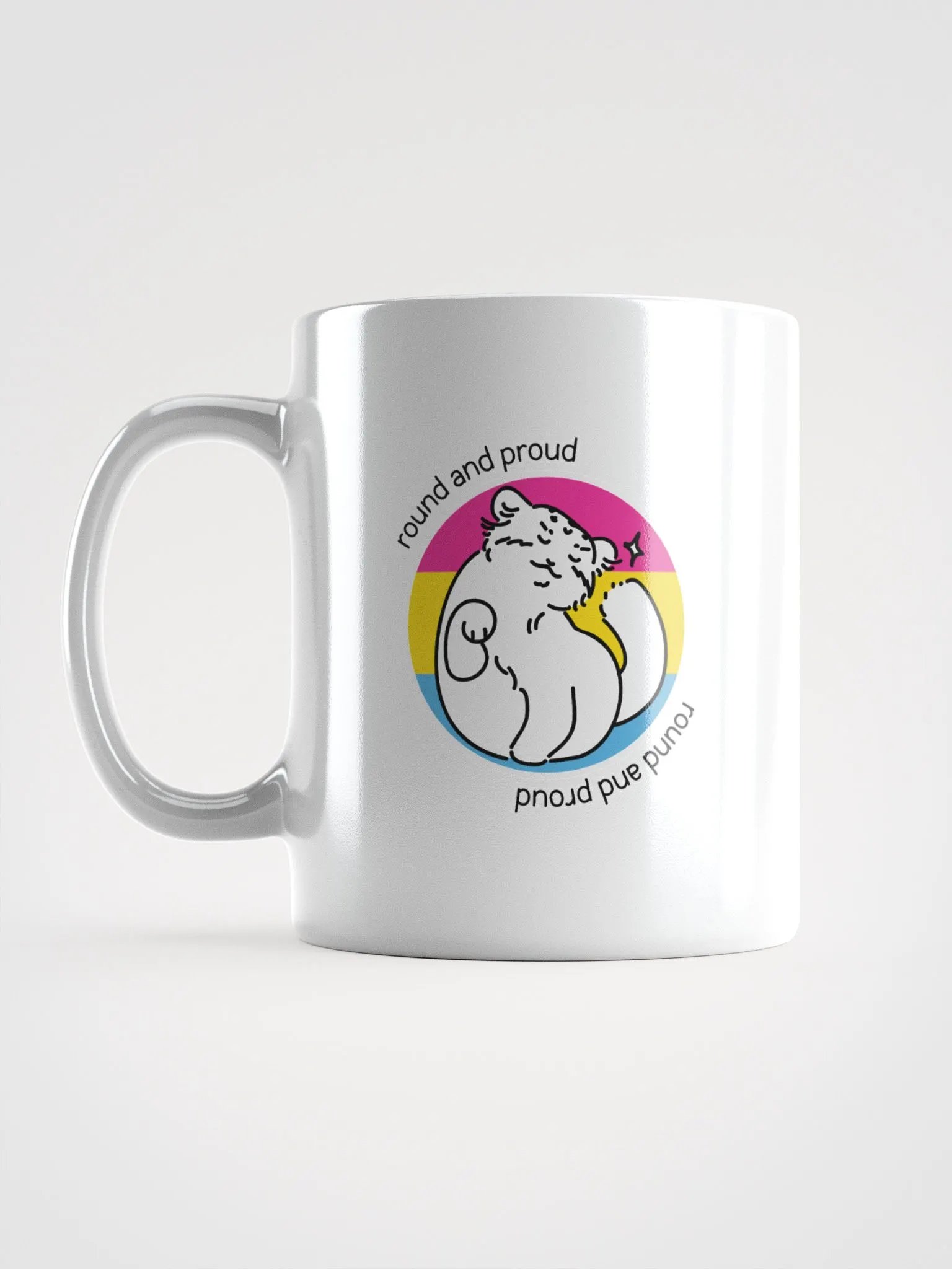 Round and Proud Manul Pansexual Version - White Mug product image (18)