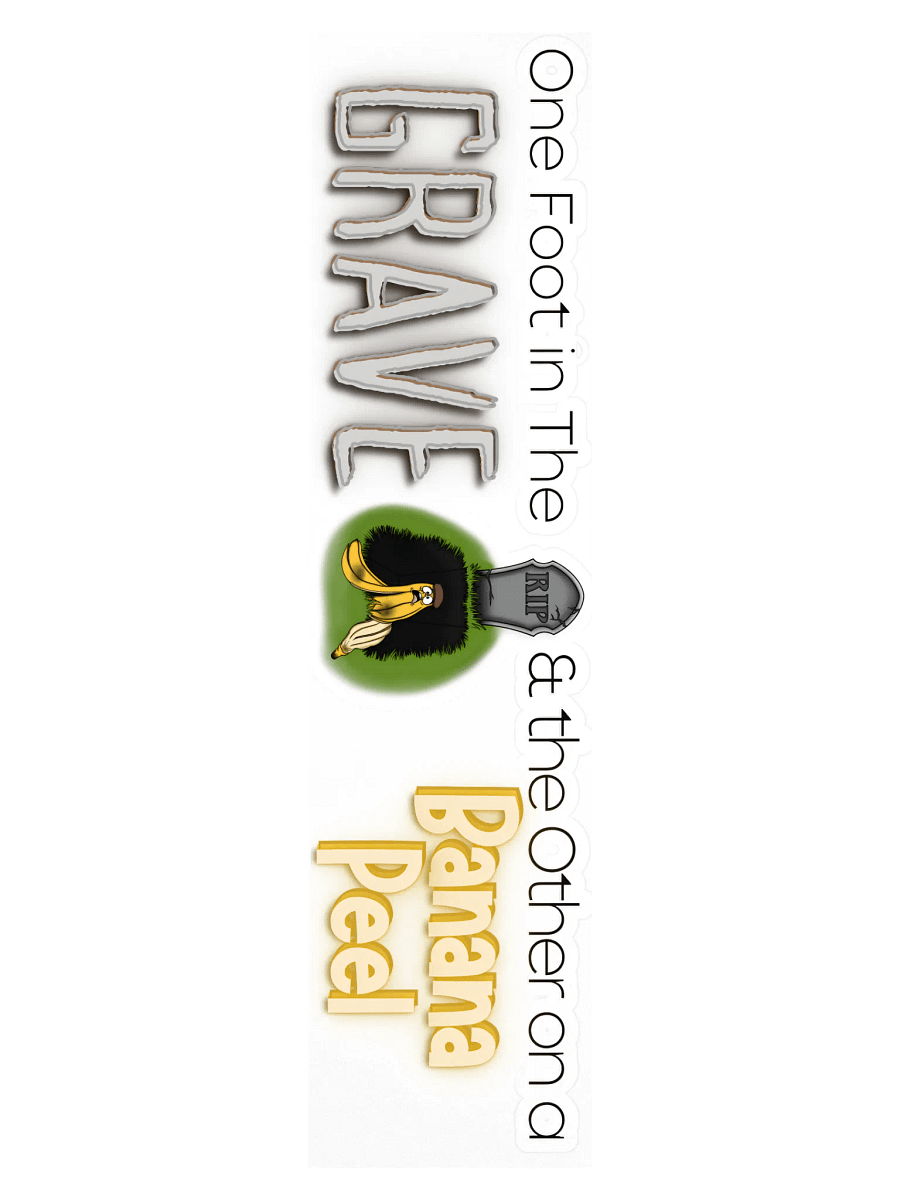 One Foot in the Grave Landscape Sticker/Decal product image (3)
