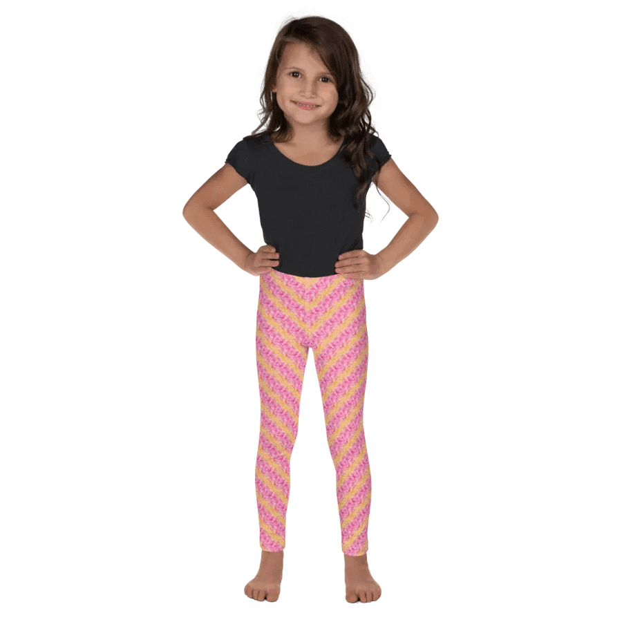 Spring Sweet Striped Leggings for Girls product image (1)