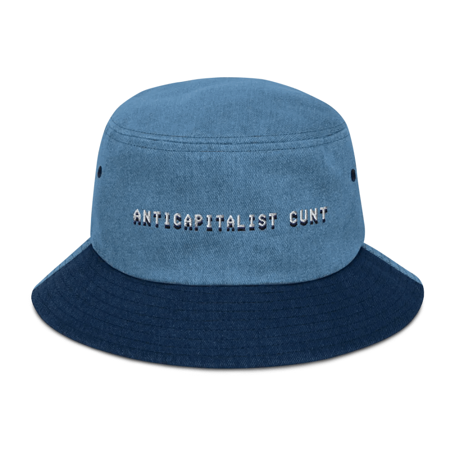 ANTICAPITALIST C*NT denim bucket hat product image (8)