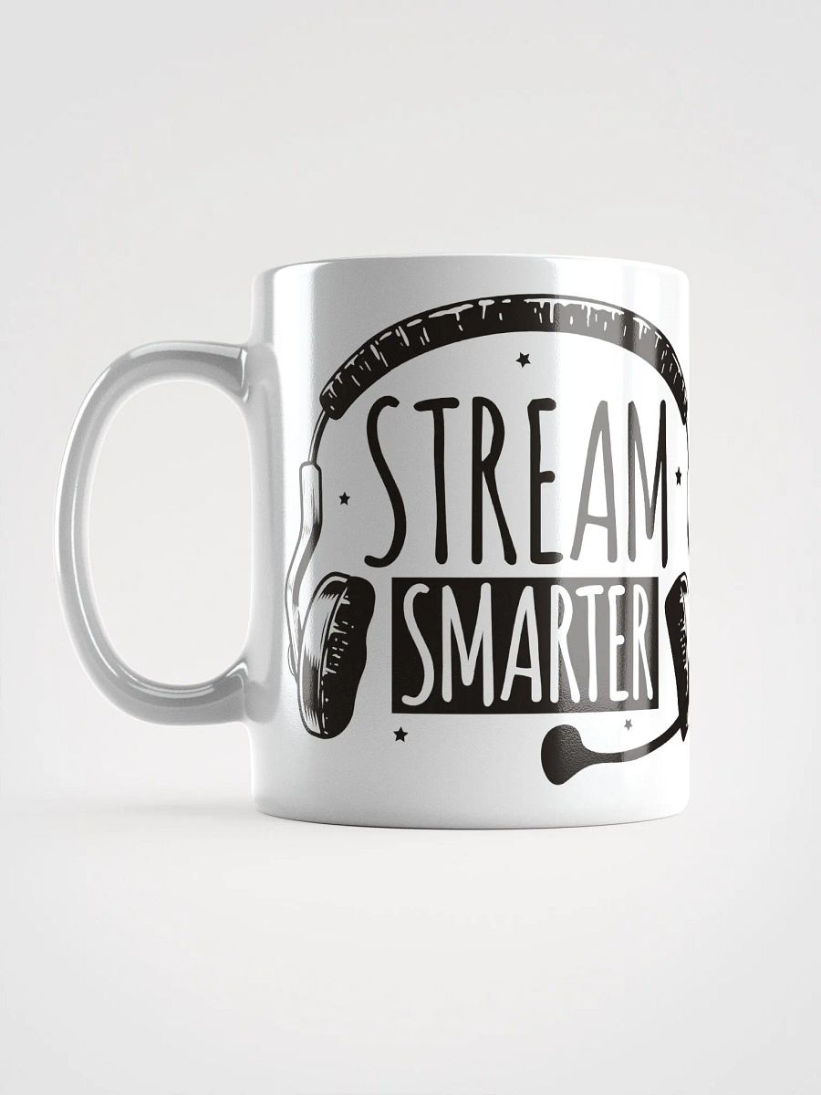 Stream Smarter Not Harder Mug Black Text product image (10)