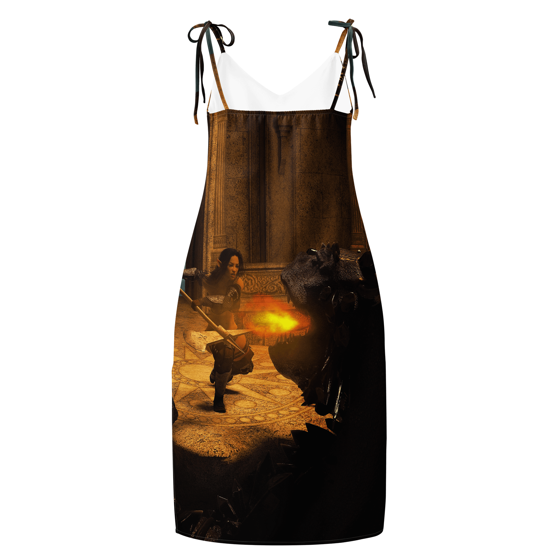 'Elven Stories - Warriors Cry Too' Chiffon Slip Dress product image (1)