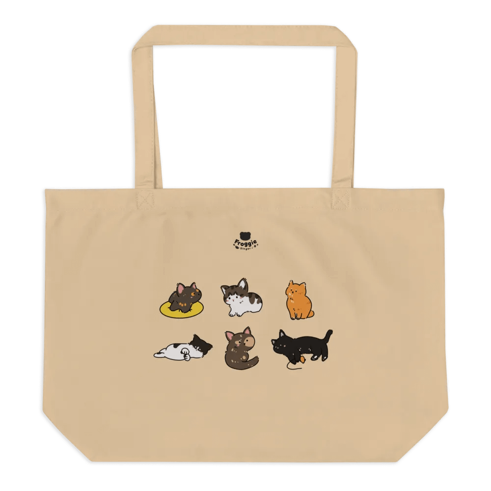 Cat Cafe Cats Doodle Tote Bag product image (3)