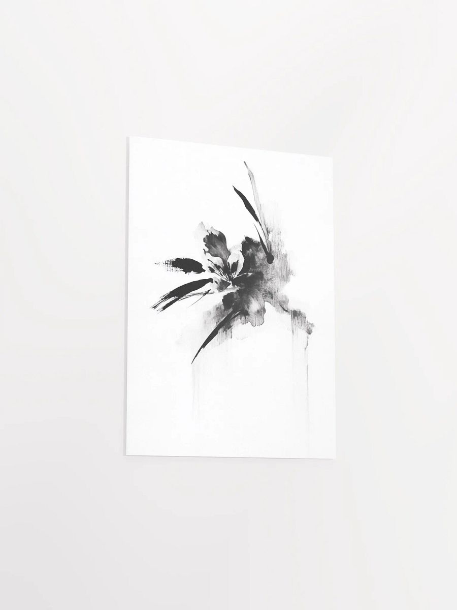 Ink Bloom II: Monochromatic Floral Art Print product image (3)