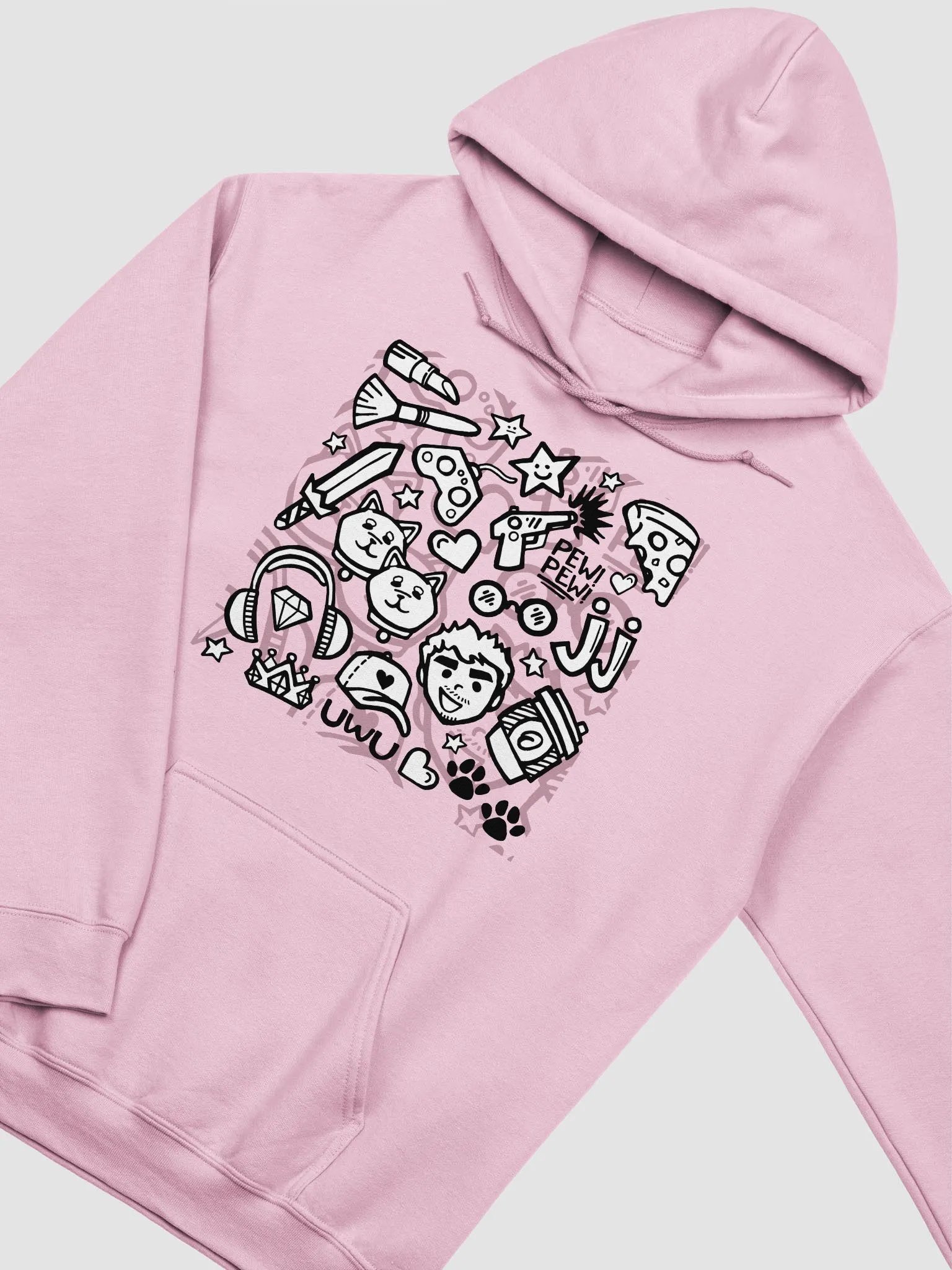 J-Doodle Hoodie (Pink) product image (1)