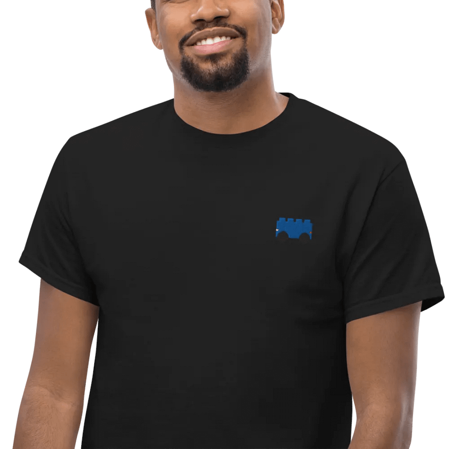 Brick-Car Tee Stitched Blue product image (23)