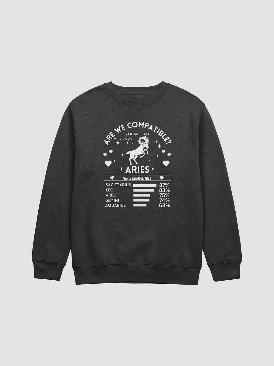 Aries Zodiac Sign Romantic Compatibility - Lane Seven Premium Crewneck Sweatshirt product image (2)