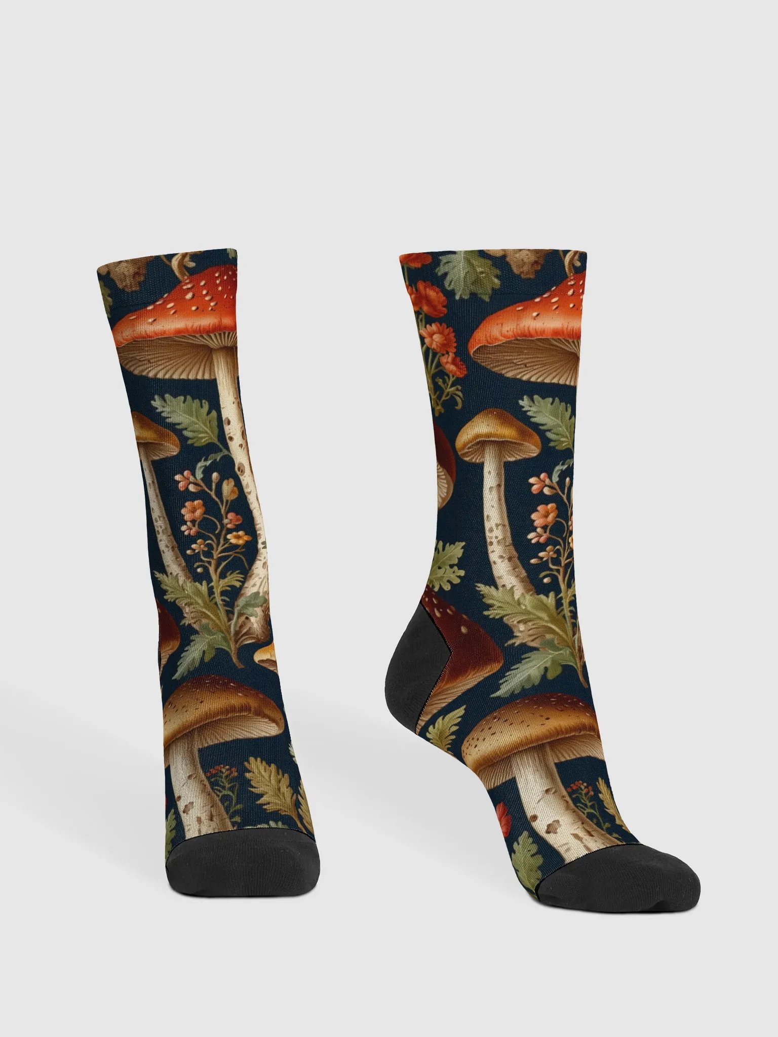 Mushroom Medley Sustainable Crew Socks product image (2)