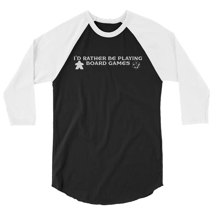 I'd Rather Be Playing Board Games Baseball Tee product image (2)