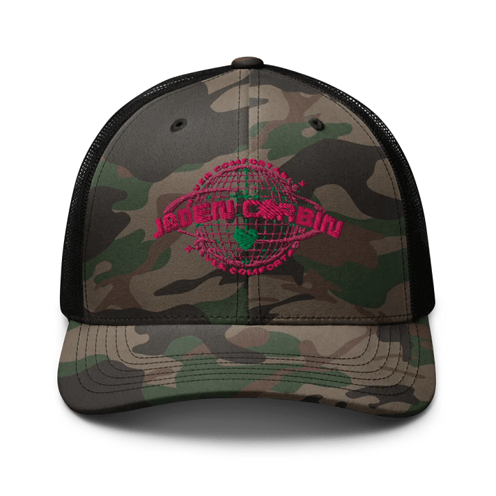 NEVER COMFORTABLE CAMO-HAT - V.PINKY product image (1)