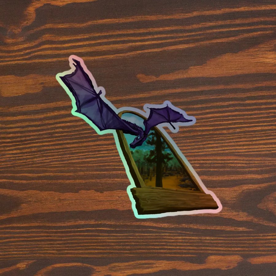 Dragon Plane Meld - Holographic Sticker product image (3)