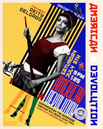 I'm performing at Sideshows by the Seashore for a CuchiCrawler production called American Devolution, Saturday, July 5th@ 9 p...