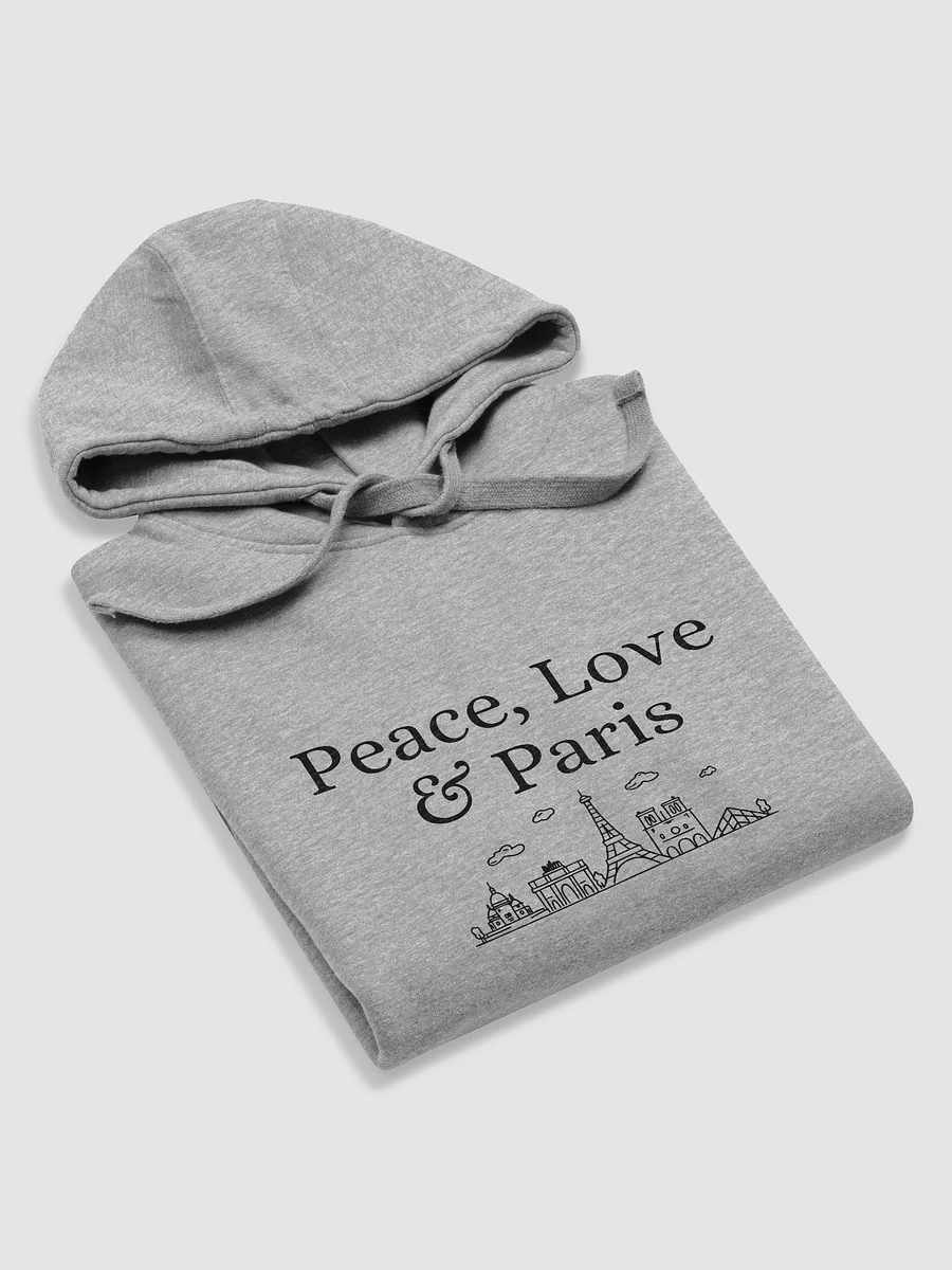 Peace, Love and Paris with Monuments Unisex Premium Hoodie Design product image (32)