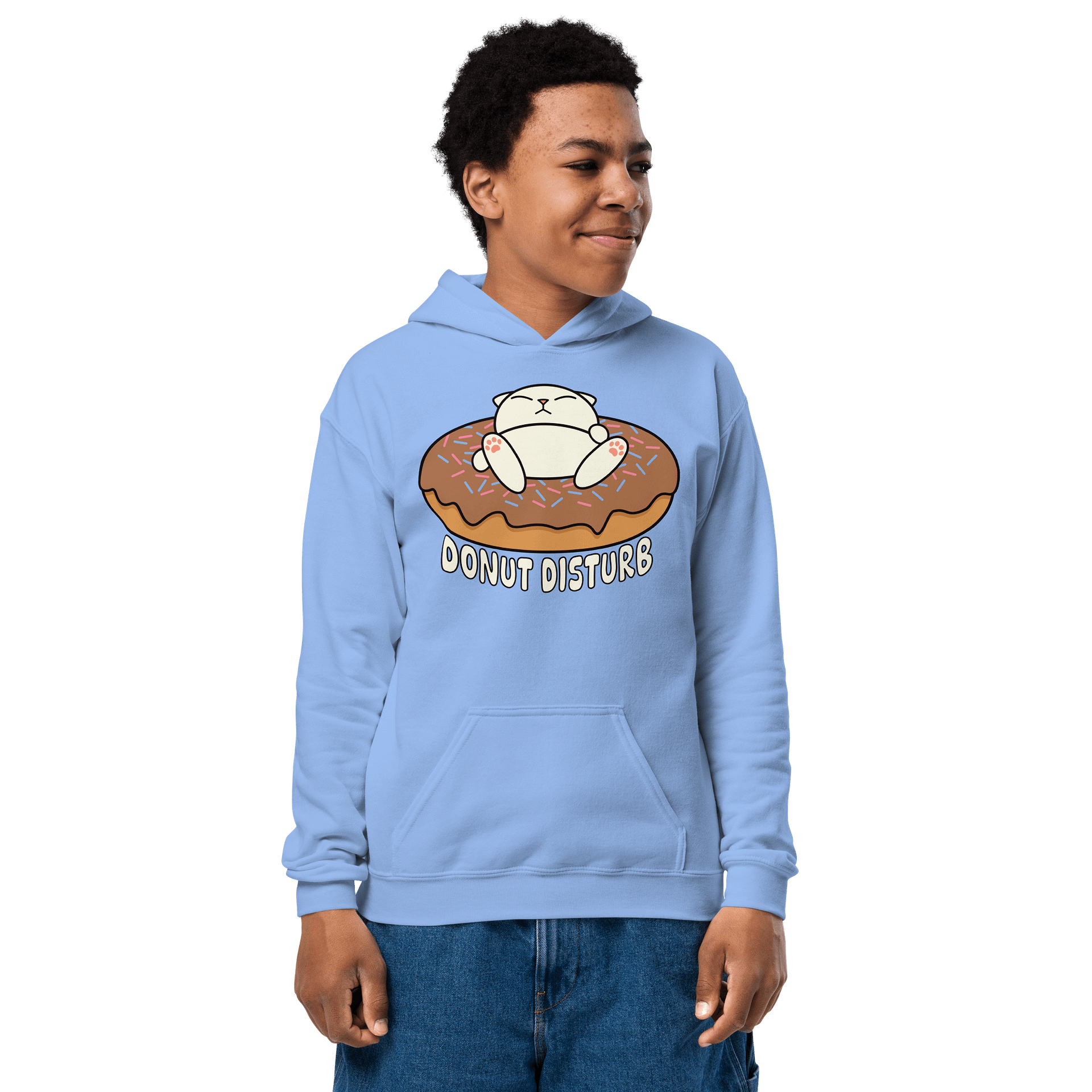 Donut Disturb Cat - Unisex Youth Hoodie product image (2)