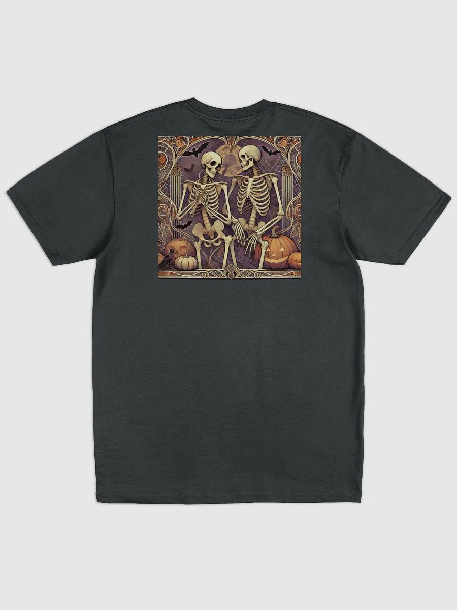 Art Nouveau Skeleton T-Shirt - Elegantly Dark Gothic Design for Everyday Wear product image (2)