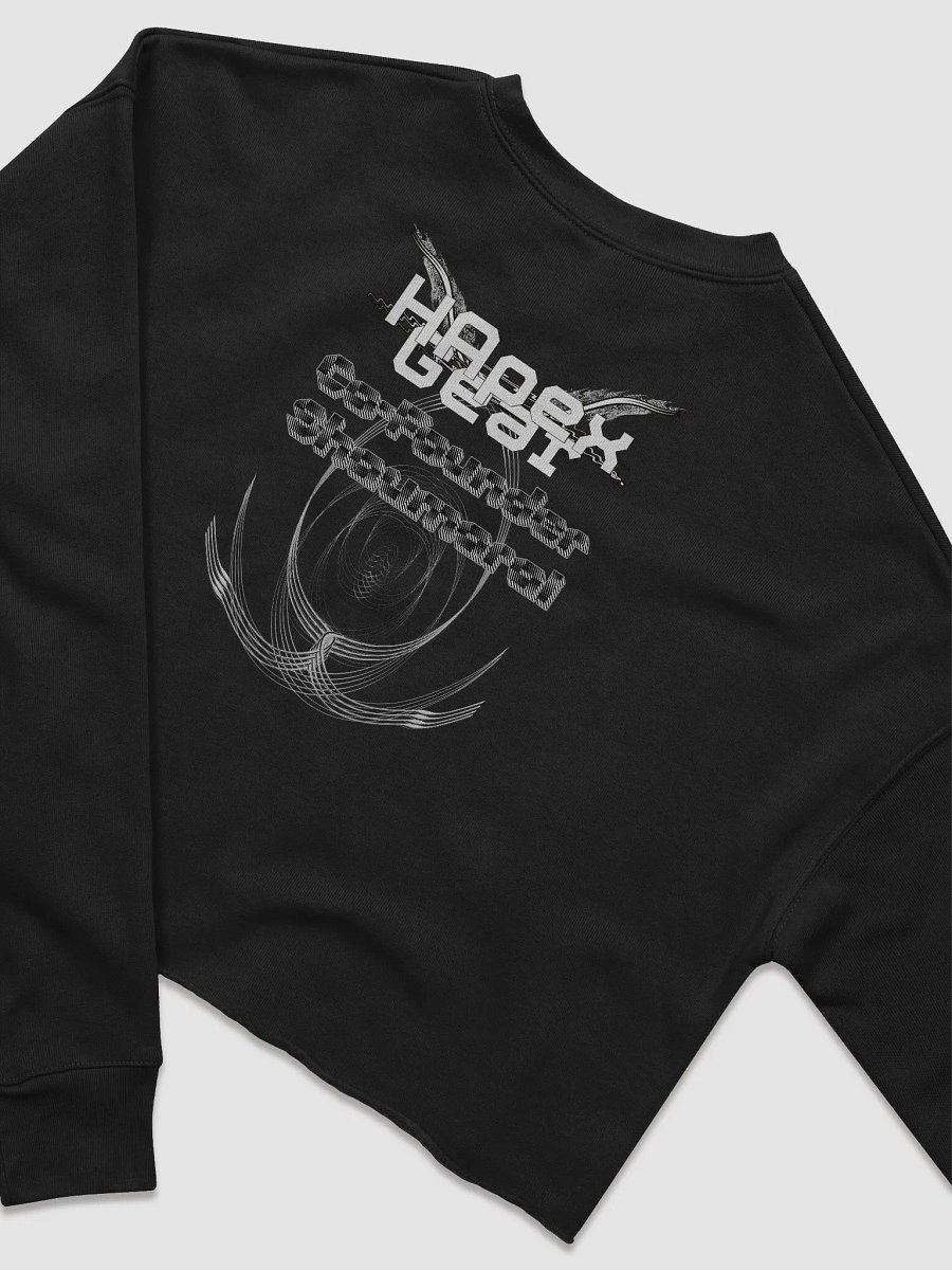 Women's Fleece Crop Sweatshirt - Co Founder Shaumarai - White HApex Gear White Logo product image (4)