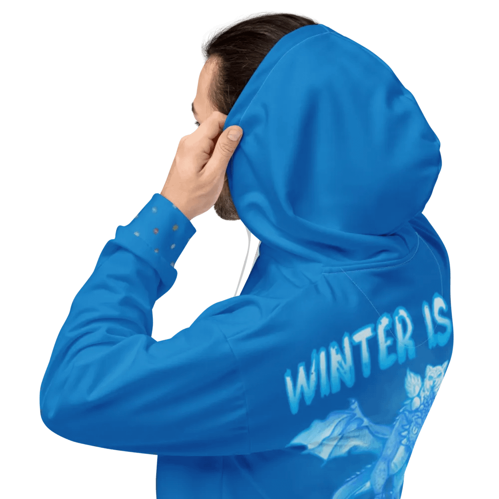 Blue Winter is Here Hoodie - back product image (3)