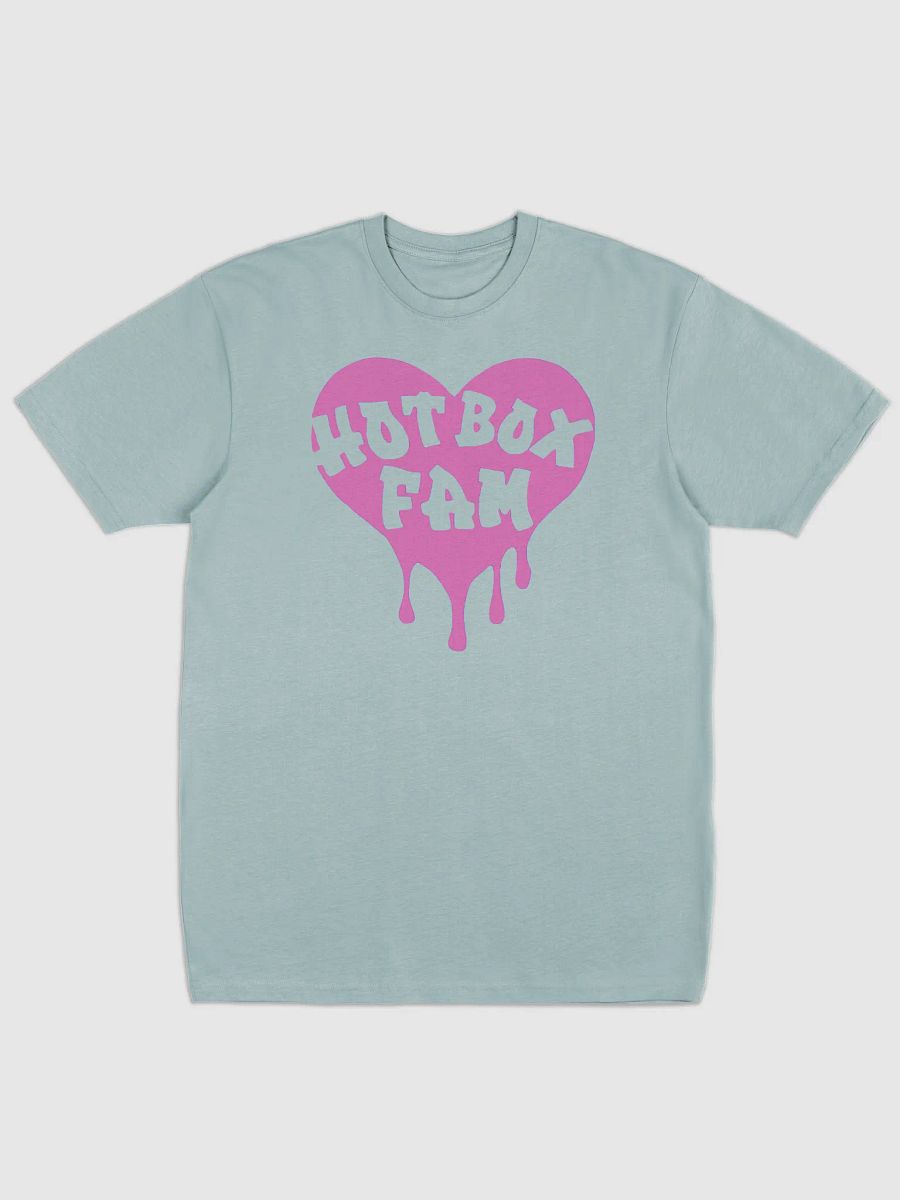 UNISEX HOT BOX FAM TRANSPARENT BUBBLE GUM PINK LOGO TEE product image (1)