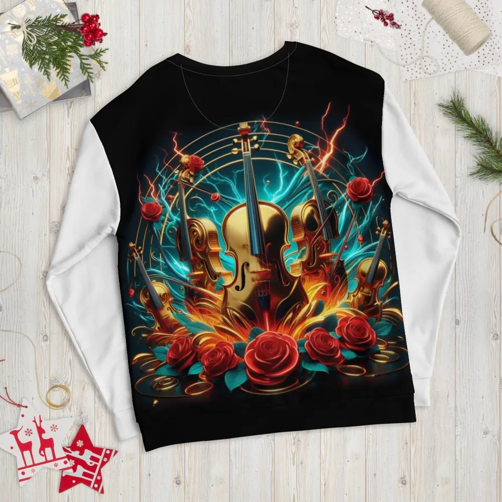 Golden Symphony All-Over Print - Unisex Sweatshirt #4 product image (9)