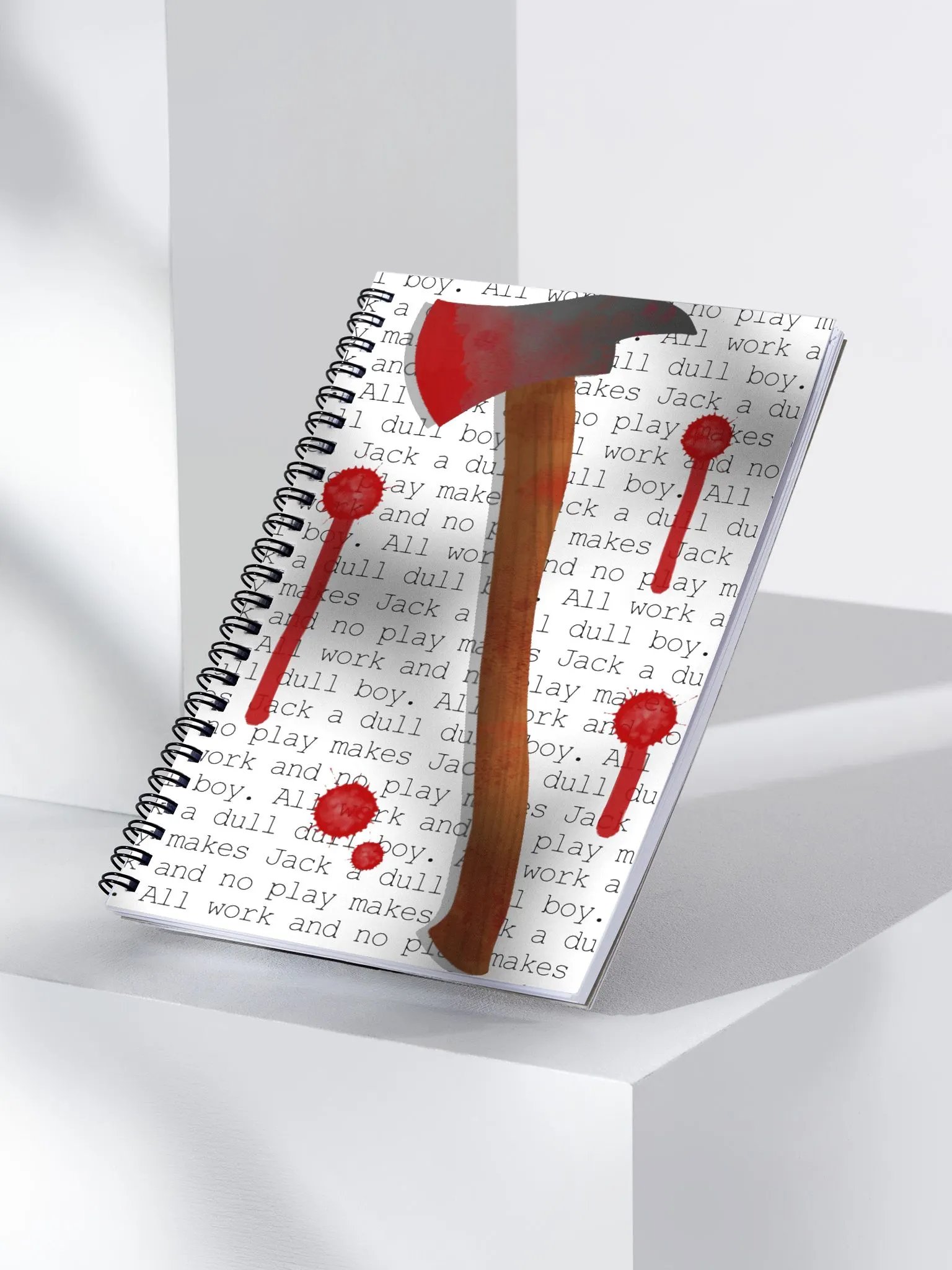 "All Work" Spiral Bound Notebook product image (3)