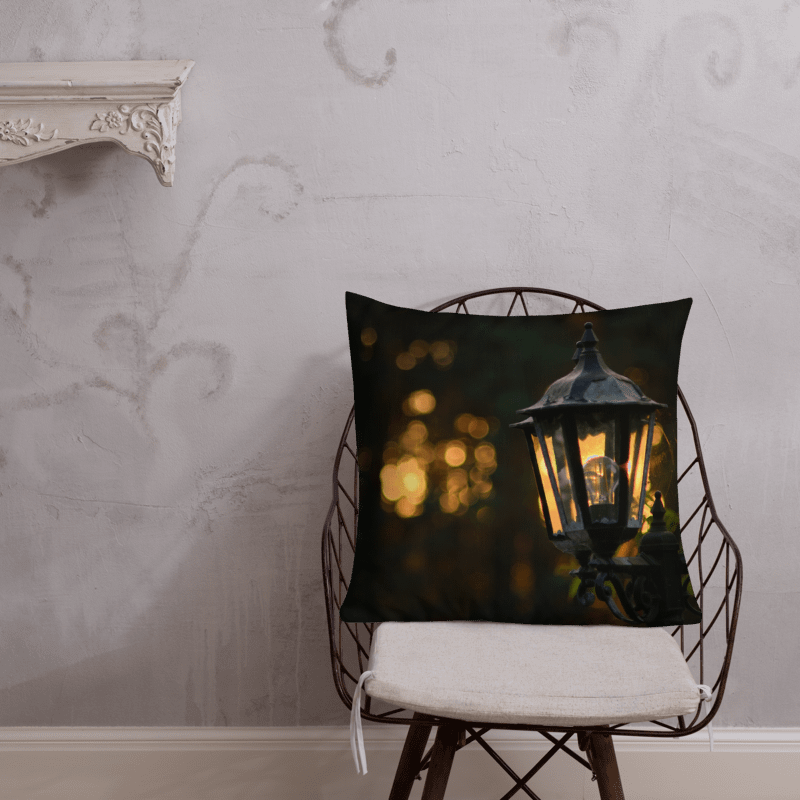 Premium-Kissen - Abendsonne scheint durch die Laterne product image (3)