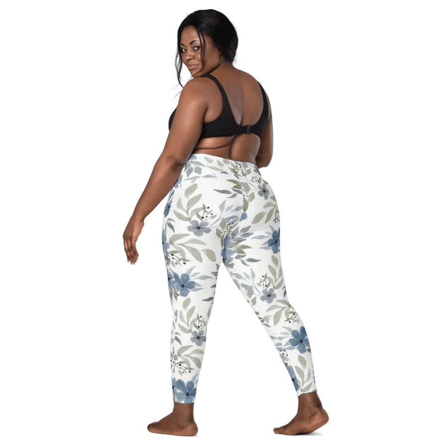 Blue Floral Bliss Leggings product image (10)