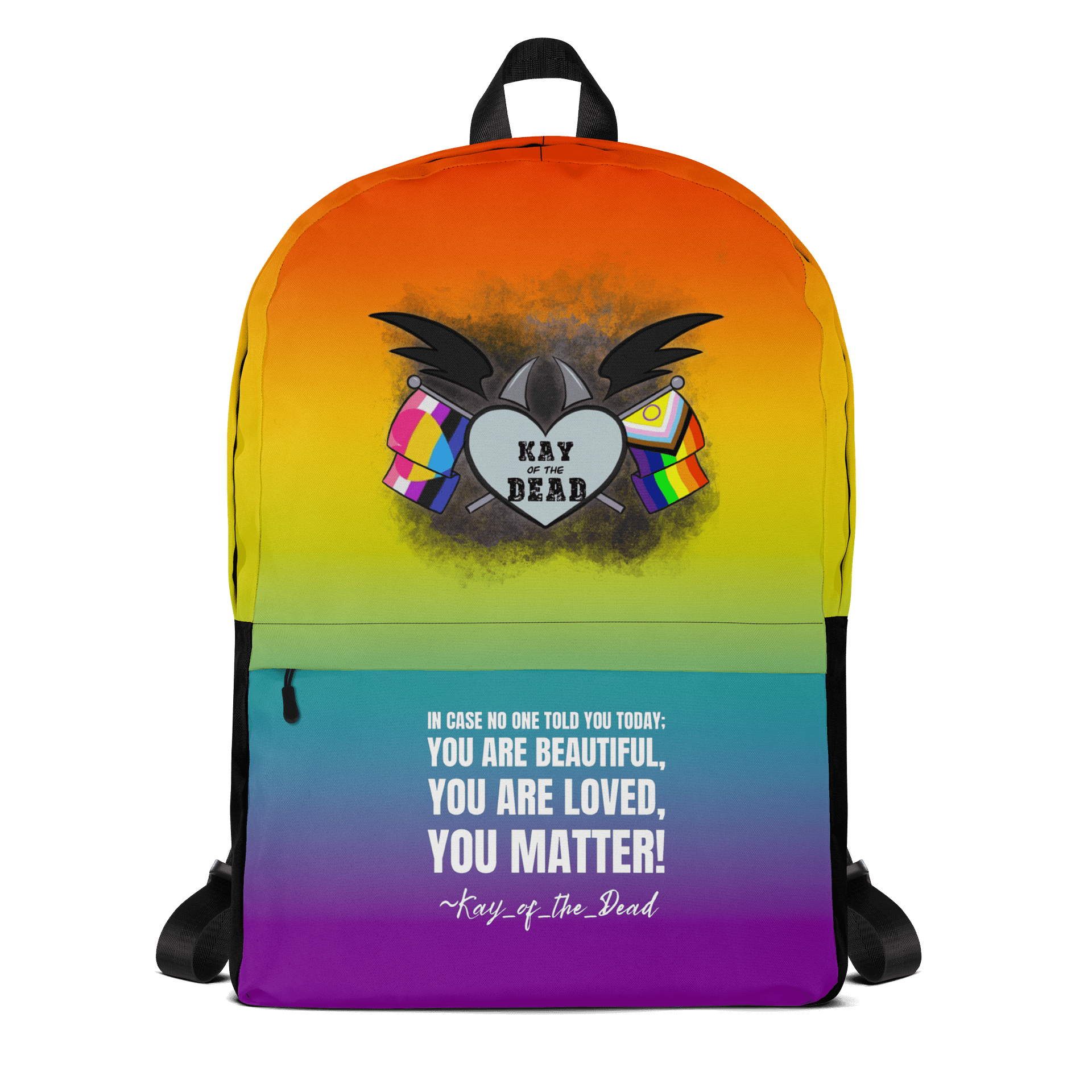 Kay_of_the_Dead Pride Logo Backpack product image (1)