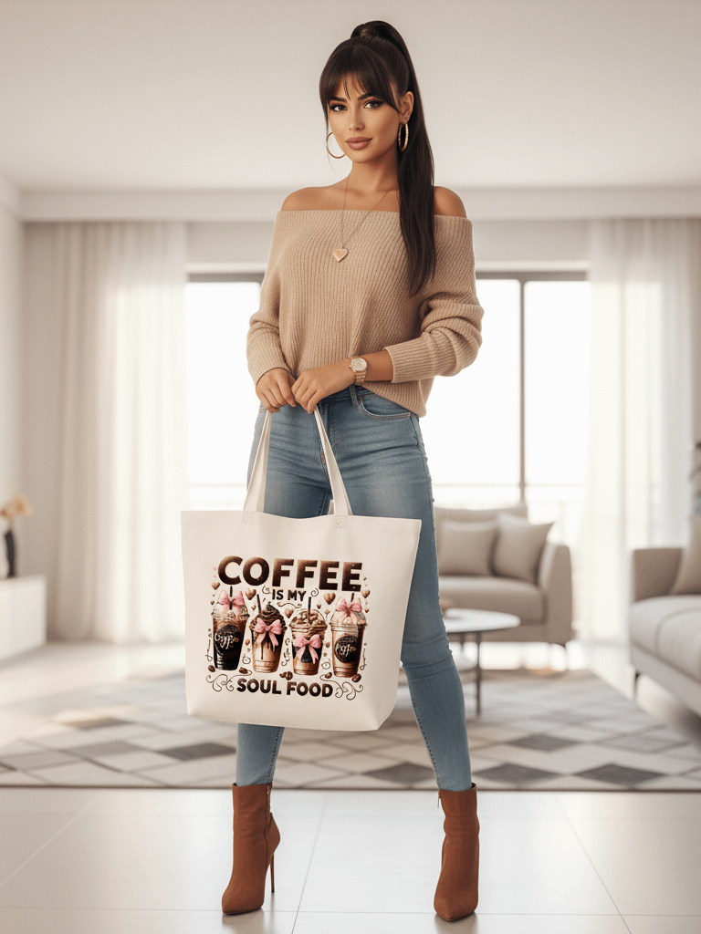 Coffee Tote Bag, Large Tote Bag product image (1)