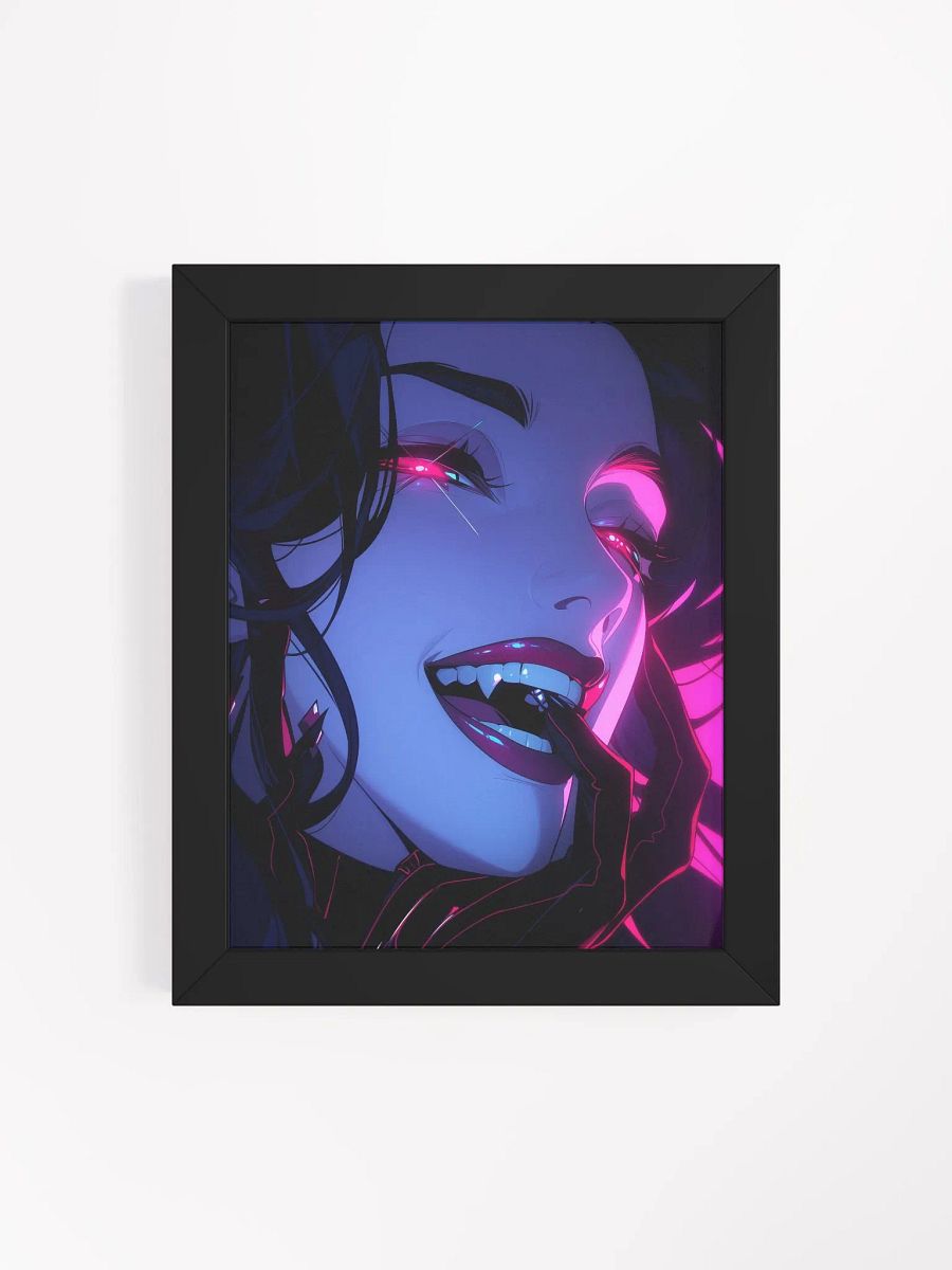 Framed Neon Bliss Matte Poster product image (47)