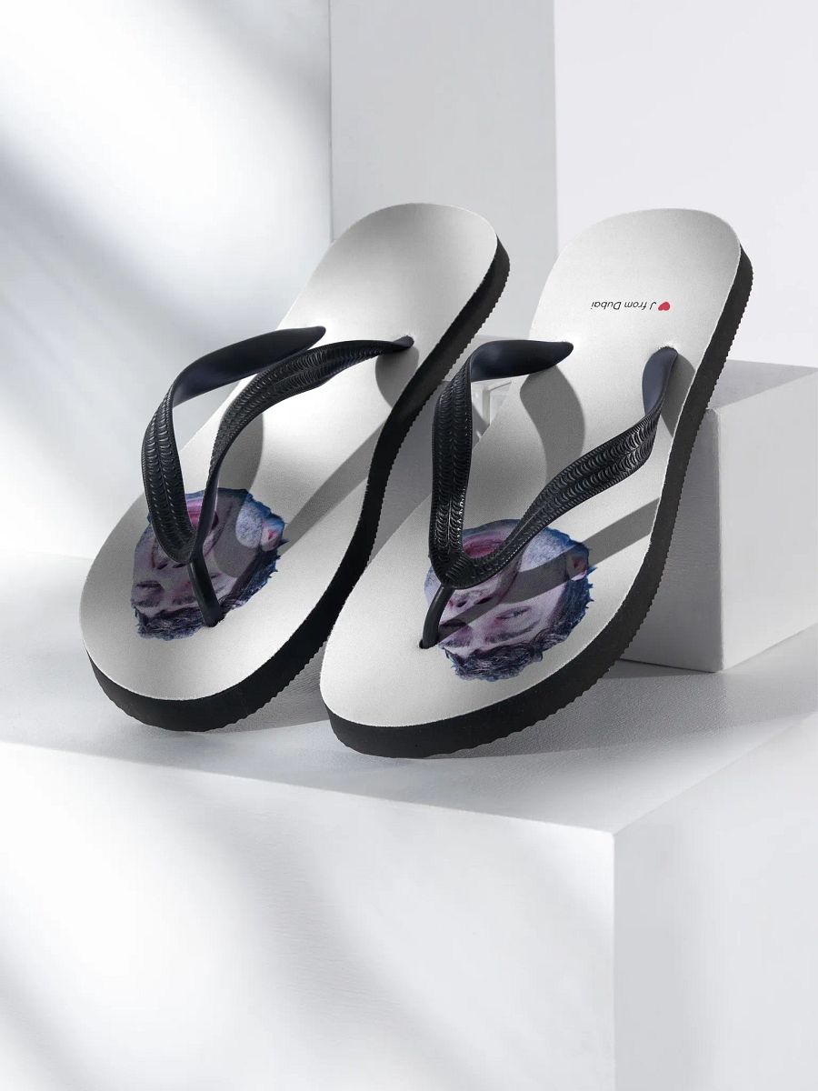 Fragmented Echoes Flip-Flops product image (1)