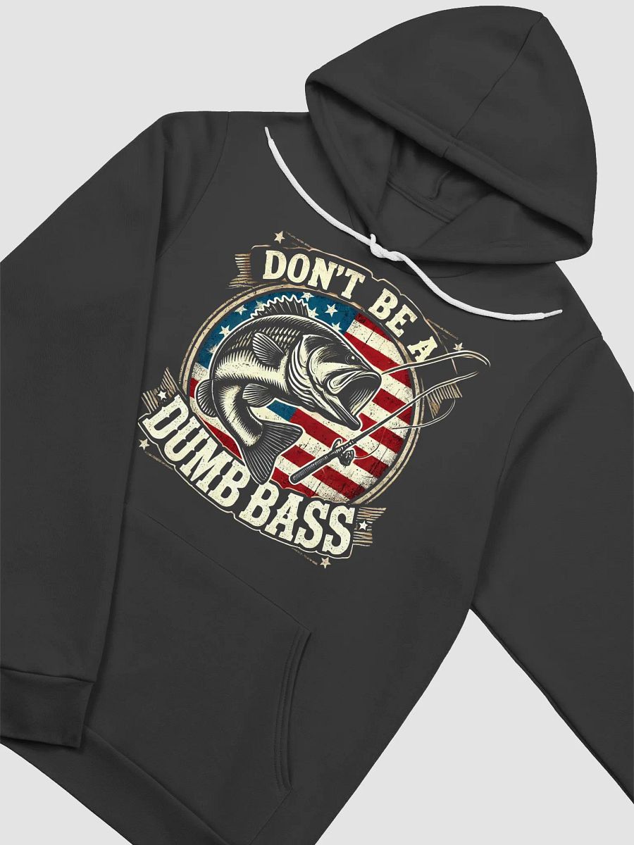 Patriotic Bass Fishing Bella+Canvas Supersoft Hoodie product image (7)