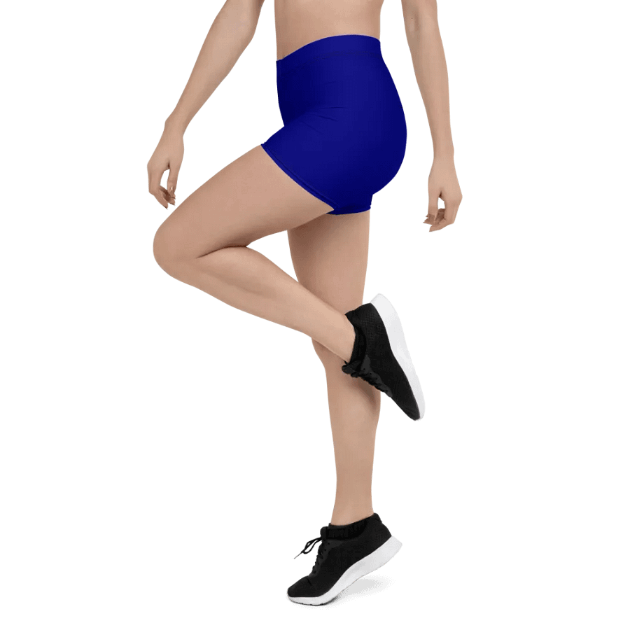 Plain Color Navy Blue Bike Shorts product image (4)