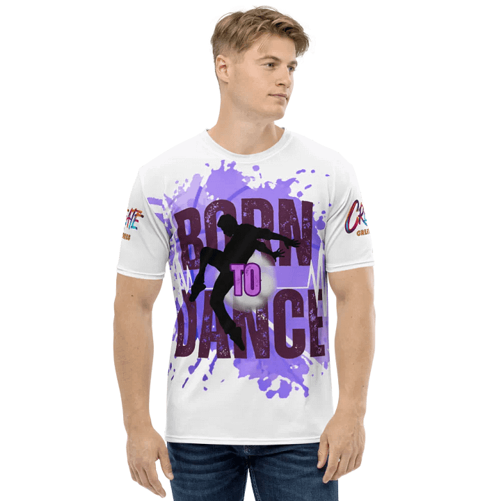 Born to Dance His Silhouette Dynamic Huge Print T-Shirt product image (2)