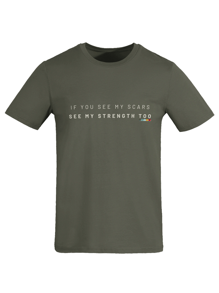 Mirror Talk Tee – See My Scars, See My Strength” | Organic Cotton Resilience T-Shirt — Fulfilled in EU/UK product image (1)