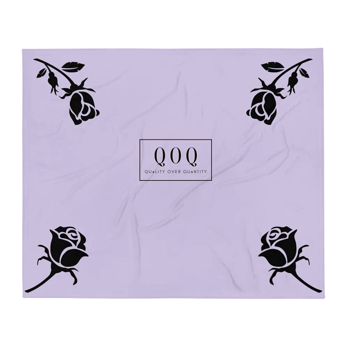 Rose Throw Blanket (Lt. Purple) product image (1)