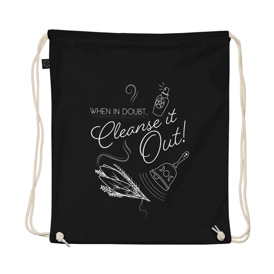 "Cleanse it out!" Drawstring bag product image (1)