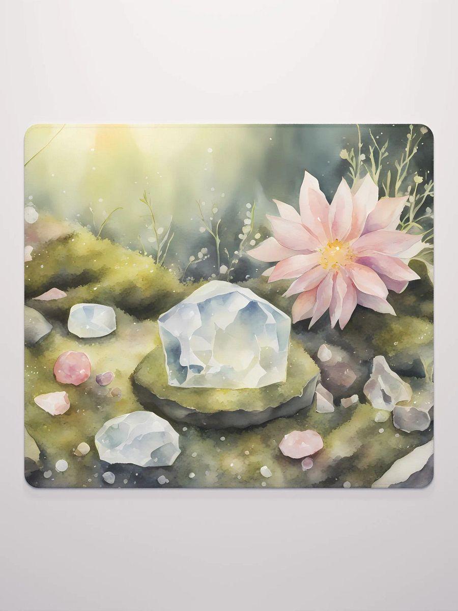 Crystals and Flowers on Moss, Gaming Mouse Pad, 2 Sizes product image (2)