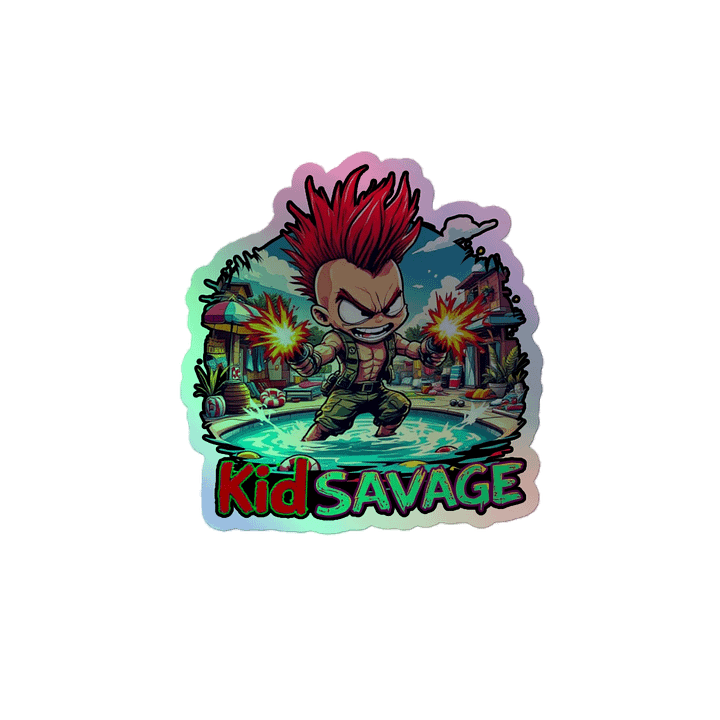 Kid Savage Pool Wars Holographic Sticker product image (1)