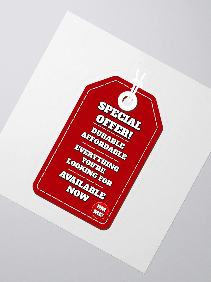 Special Offer! Durable, Affordable, DM ME! Sticker product image (2)