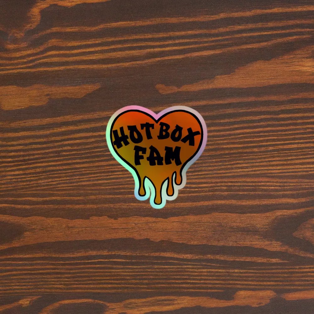 HOT BOX FAM SOLID ORANGE LOGO STICKER product image (5)