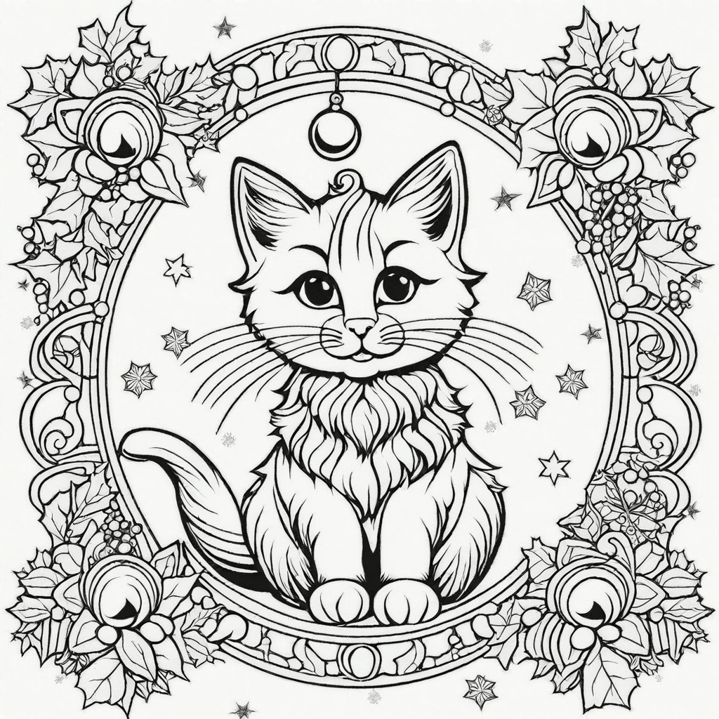 CHRISTMAS CATS - Colouring for Cat Lovers - BOOK TWO product image (5)